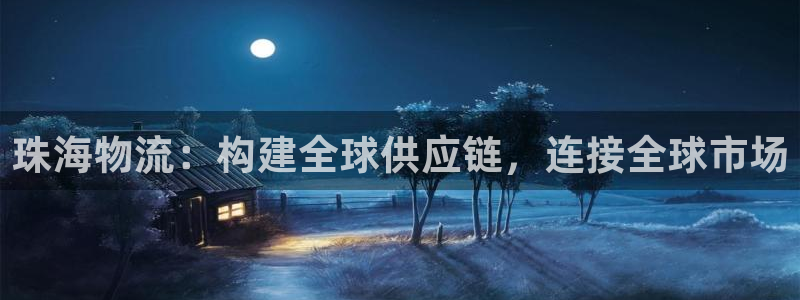 多多28南宫娱乐官网：珠海物流：构建